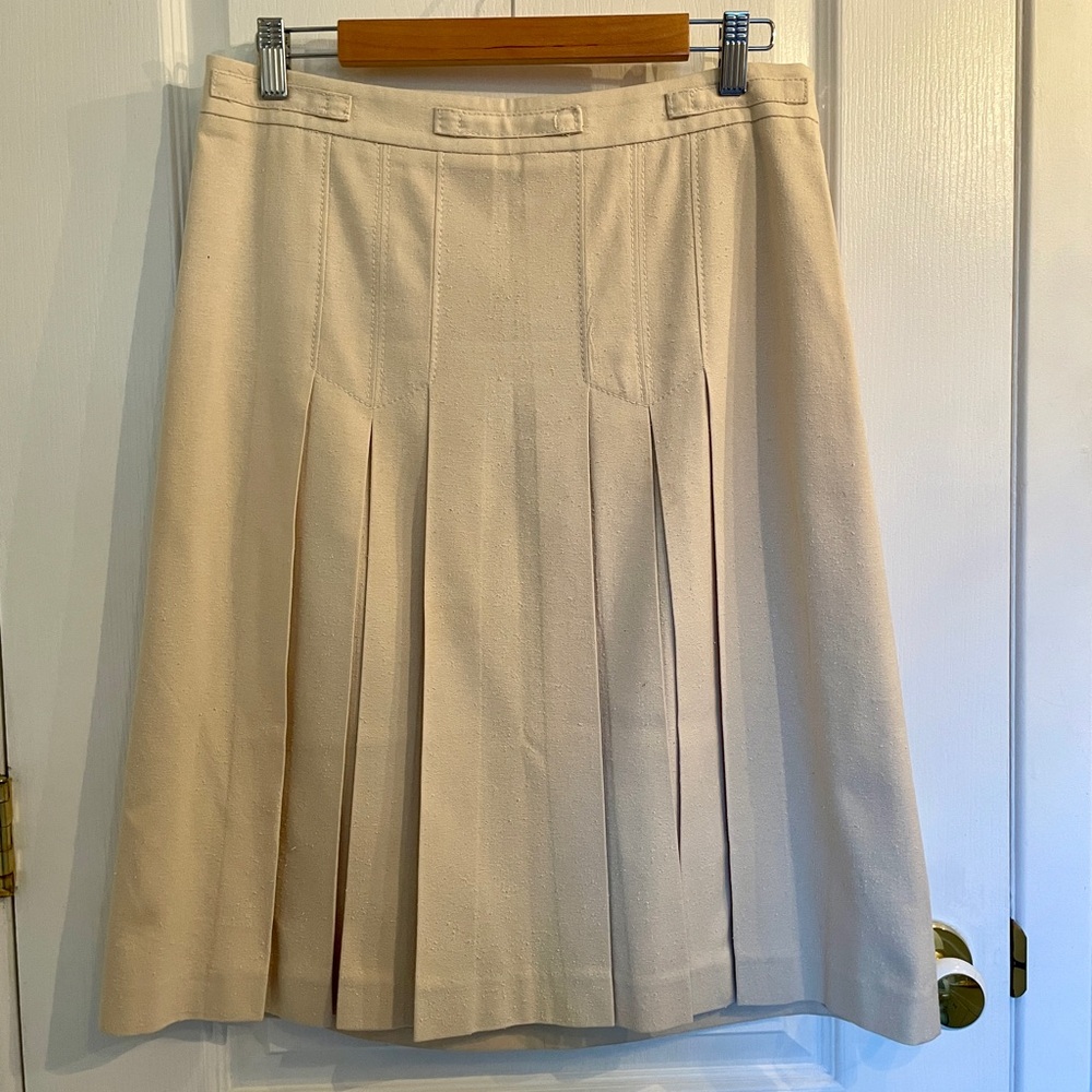 Banana Republic Ivory pleated Skirt